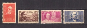 France 1939 Célébrités Française Y&T 436 à 439 6 timbres MH /TE4841 - Picture 1 of 1
