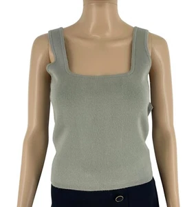 Abercrombie & Fitch Women Dusty Green Knitted Tank Top Size M - Picture 1 of 9