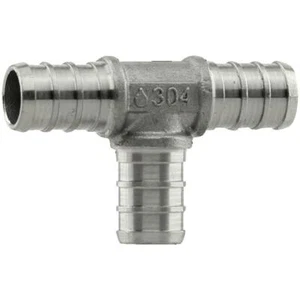1/2" PEX Tee - Stainless Steel, 20 Pack - Picture 1 of 4