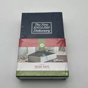 Book Safe Lock Box Book Metal with Key - Picture 1 of 4