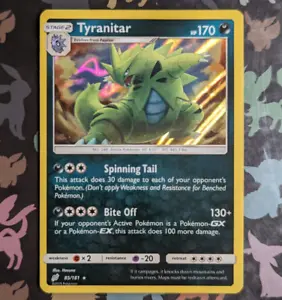 Tyranitar 85/181 Holo Rare Sun & Moon Team Up Pokemon Card Near Mint - Picture 1 of 13