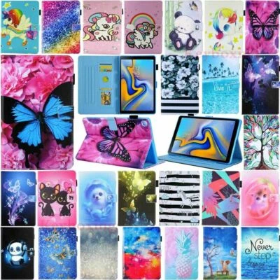 For Samsung Tab A 10.1 T510 T580 10.5 T590 T720 Folio Stand Leather Case Cover - Image 1 of 4