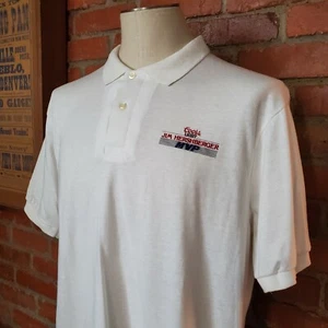 Vintage 80s Jim Hershberger MVP Games Hanes Polo Shirt USA Made L/XL Coors Light - Picture 1 of 7