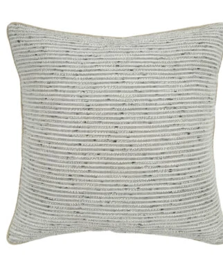 Rizzy Home Stripe Decorative Pillow Cover ‘’20x20’’ ~ Gray🖤 New!! - Image 1 of 4