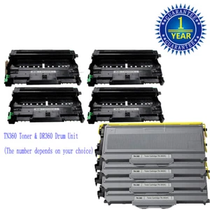 Lote de tóner y batería DR360 TN360 para Brother HL-2140 HL-2170W MFC-7340 7840W TN330 - Imagen 1 de 20