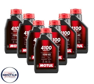 7 Lt Motul 4100 Protect 10W40 Engine Oil Automotive Acea A3/B4 Bee Sl / Cf - Picture 1 of 3