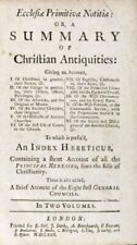 A Blackamore / Ecclesiae Primitiva Notitia Or Summary of Christian Antiquities