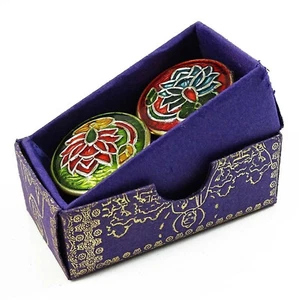 Natural Solid Perfume 4g Brass Jar Perfume Patchouli Fragrance 2 Mini in Pack - Picture 1 of 4