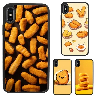 Shockproof Case For Motorola Apple iPhone Samsung Galaxy Chicken Nuggets pattern - Image 1 of 4