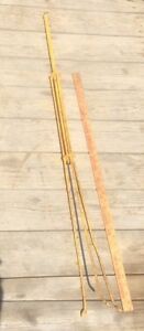 Vintage Metal Lighting Rod Frame , Shabby , Yellow , Architectural