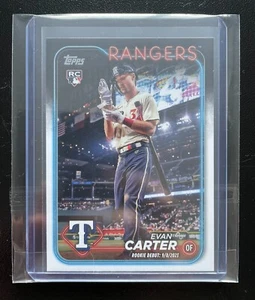 Evan Carter Rookie Debut Card 2024 Topps Baseball Update Series - Bild 1 von 2