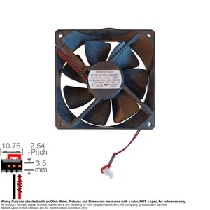 Fan Muffin Cooling DC 12V DC12V 12VDC 92mm 92x92x25 Minebea 3610KL-04W-B60 - Bild 1 von 3