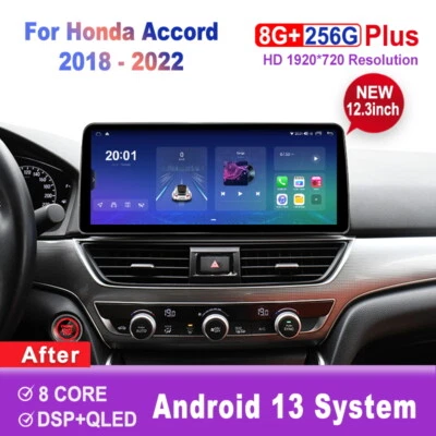 Accord 12.3inch Screen Android Car Radio For Honda Accord 10 2018-2022 Head Unit - Image 1 of 4