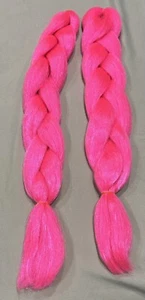 Jumbo trenzado cabello rosa caliente 24 pulgadas (paquete de 2 paquetes) - Imagen 1 de 3