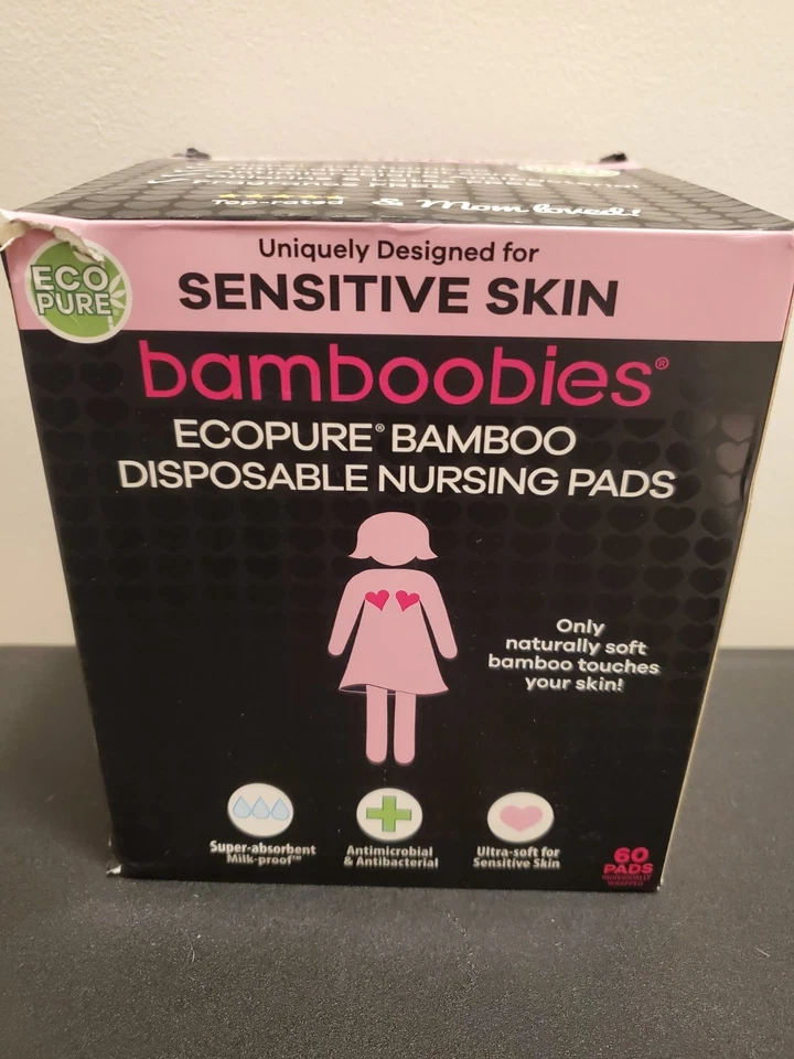 ***NUEVO***Almohadillas de lactancia Bamboobies 60 unidades desechables Foto 1 de 2