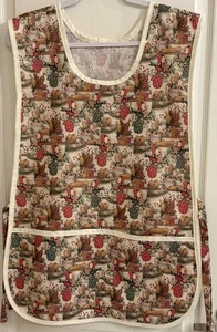 Christmas Adults Cobbler Style Apron Gingerbread Cookie Oven Mitt Rolling Pin - Picture 1 of 4