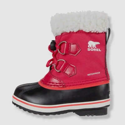 $90 Sorel Unisex Niños Rosa Yoot Pac Impermeable Botas de Nieve Zapatos Talla 8 Foto 1 de 4