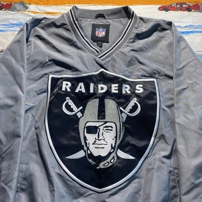 Oakland Las Vegas Raiders NFL Grande Logo Chaqueta Suéter Rompevientos NFL/Mediano Foto 1 de 4