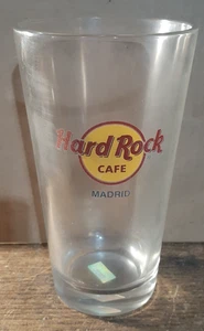 Vaso de pinta Hard Rock Café Madrid España 20 OZ con caja NUEVO - Imagen 1 de 3