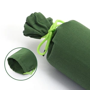 5 PCS 4' x 6" Green Canvas Sandbags with Elastic Band Water Barrier Sand Bag - Picture 1 of 7