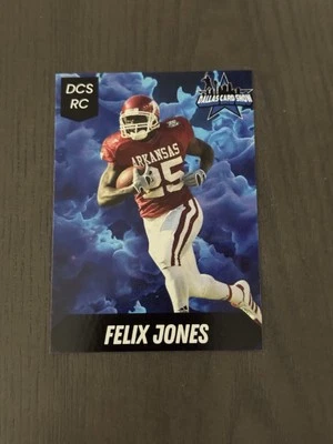 2024 Dallas Card Show DCS Promo #2 FELIX JONES Football Card - Image 1 of 2