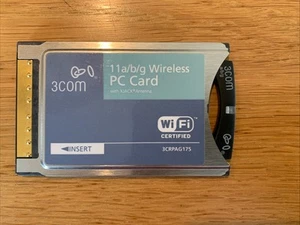 3Com 11 A/b/g Wireless PC Card CardBus 3CRPAG175 WiFi P/N: 16-0940-000 - Bild 1 von 3