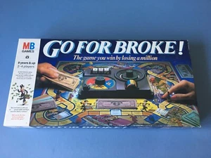 Vintage 1985 MB, Go For Broke Game, Complete - Picture 1 of 9