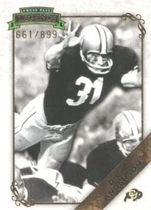 PRESS-PASS LEYENDAS BRONCE Dick Anderson DOLPHINS Colorado Buffaloes CU-BUFFS - Imagen 1 de 1