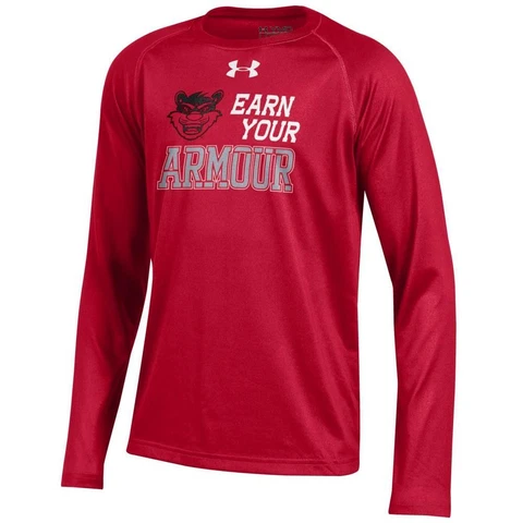 Youth Under Armour Cincinnati Bearcats Tech Long Sleeve Tee Cover