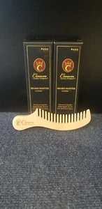 Wooden Beard Comb Engraved Natural Maple Wood - Picture 1 of 2