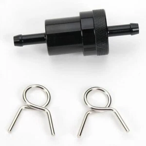 Emgo 14-34472 Aluminum Fuel Filter - 1/4in. - Black Anodized - Picture 1 of 1