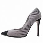 Sergio Rossi Satin Tuck Pleated Pumps 10.5cm (4.13 in) High Heels Pointed Used