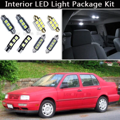 10PCS Canbus LED Interior Lights Package kit Fit 1993-1998 Volkswagen Jetta J1 - Imagem 1 de 4