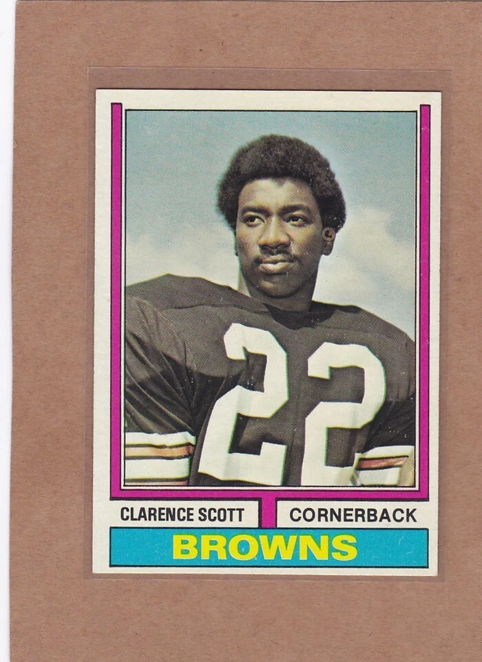 1974 TOPPS FOOTBALL CLARENCE SCOTT #64 BROWNS EXMT/EXMT+ *A23352 - Image 1 of 1
