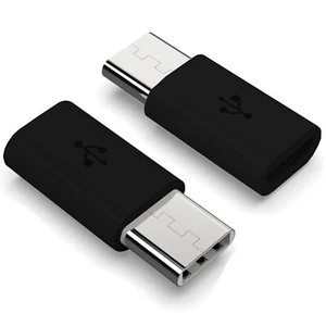 USB 3.1 Typ-C Adapter für Ulefone Note 20 Pro Micro USB Converter SCHWARZ - Bild 1 von 5