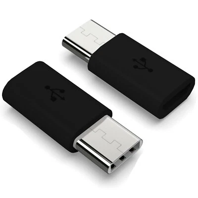 USB 3.1 Typ-C Adapter für Samsung Galaxy S25 FE Micro USB Converter SCHWARZ - Bild 1 von 4