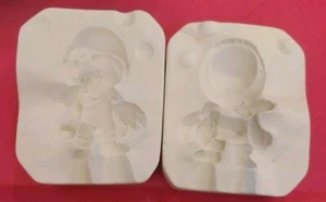 Vintage Ceramic Slip Casting Mold of Sweet Tot Boy W/Scarf Winter, Scorpian Mold - Picture 1 of 3