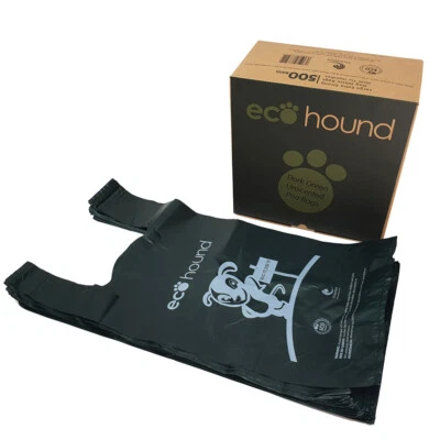 Ecohound Oceanex 500 Large Thick Dark Green Dog Waste Bags