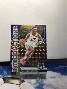 2023-24 Panini Mosaic Taylor Hendricks RC Introductions Purple Mosaic Prizm  /99 - Imagen 1 de 2