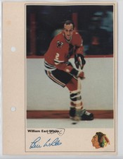 1971-72 The Toronto Sun NHL Action Players Photos Bill White William Earl (Bill)