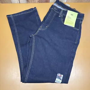 Jeans Levi’s 506 uomo 32x30 blu scuro denim comodo dritto alto elasticizzato denim - Foto 1 di 12