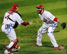 Yadier Molina Jason Motte Cardinals Signed 8x10 autographed photo Reprint