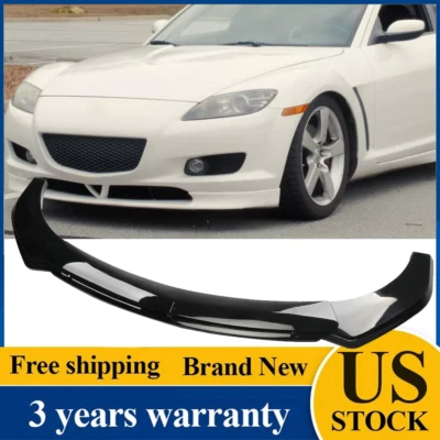 For Mazda RX8 Glossy Black Front Bumper Lip /Spoiler Splitter - Image 1 of 4