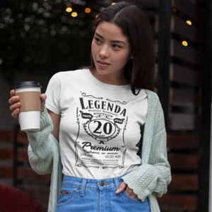 20 Lat Urodziny Legenda Damska Koszulka Polish T Shirt Prezent Dla Kobiet PL Tee - Bild 1 von 19