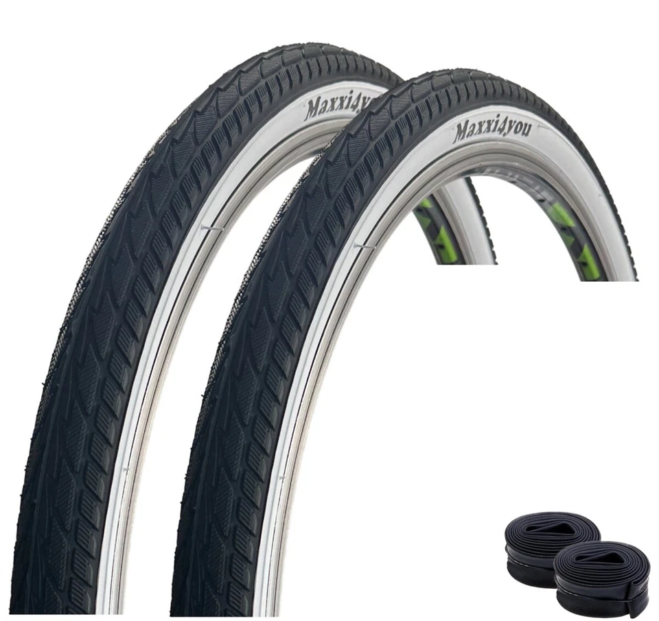 BIKE PARTS EUROPE GMBH maxxi4you HY 156 Fahrradreifen in Schwarz/Weiß 47-559 (26 x 1,75)