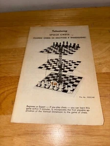 Space Chess Manual 1969 von Pacific Game Co. Rules Instructions Ephemera - Bild 1 von 5