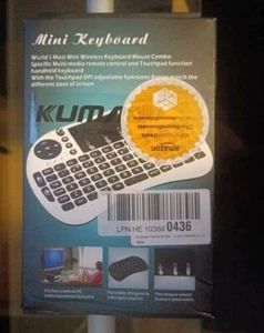 Mini Wireless Tastatur Keyboard Kabellos Bluetooth Dongle USB Adapter - Bild 1 von 9