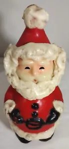 Vela de Navidad de Papá Noel 11" Jolly St Nick MCM sin usar años 70 retro vintage - Imagen 1 de 14
