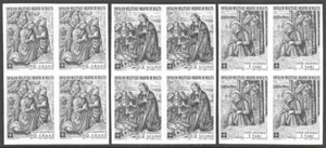 SMOM Sovereign Military Order of Malta 1969 Nativity Set IMPERF BLOCKS of 4 VFNH - Picture 1 of 2