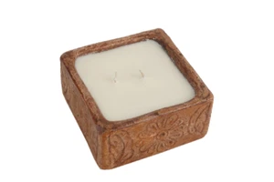 Bohemian Flower Candle Vessel™-5x5x3in.Candle Pour-Clay-Quantity of 10-Red - Picture 1 of 6